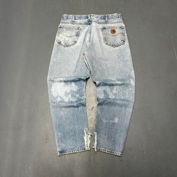 Carhartt Other - Vintage faded and distressed Carhartt light washed relaxed fit denim jeans
